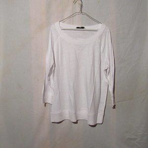Jones New York White 3/4 Sleeve Tee Shirt